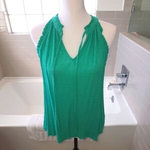 Staccato Tank Top Kelly Green Crepe size M